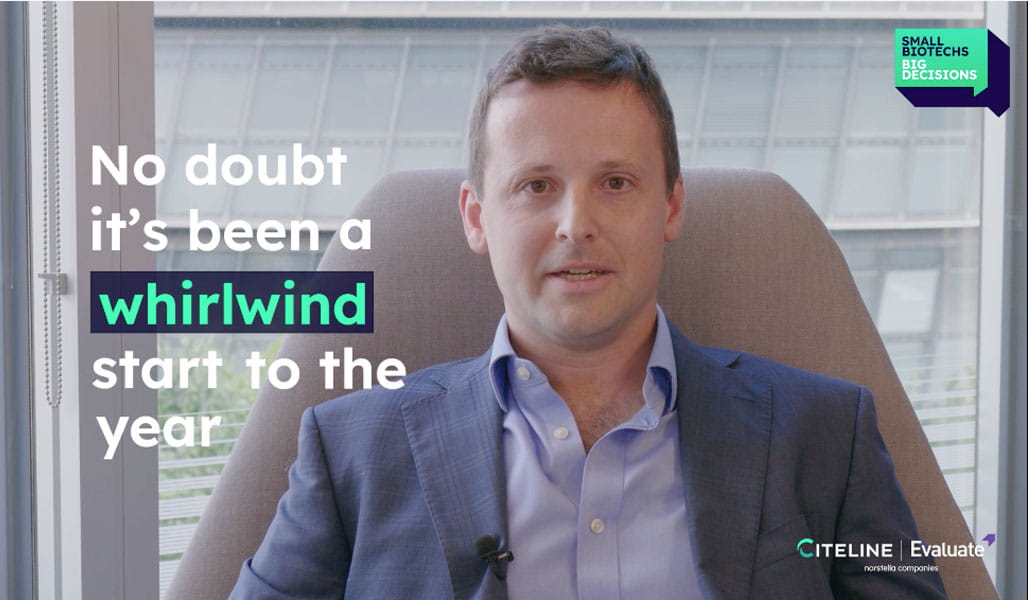 Dan Chancellor with overlaid text saying No doubt it's been a whirlwhind start to the year.