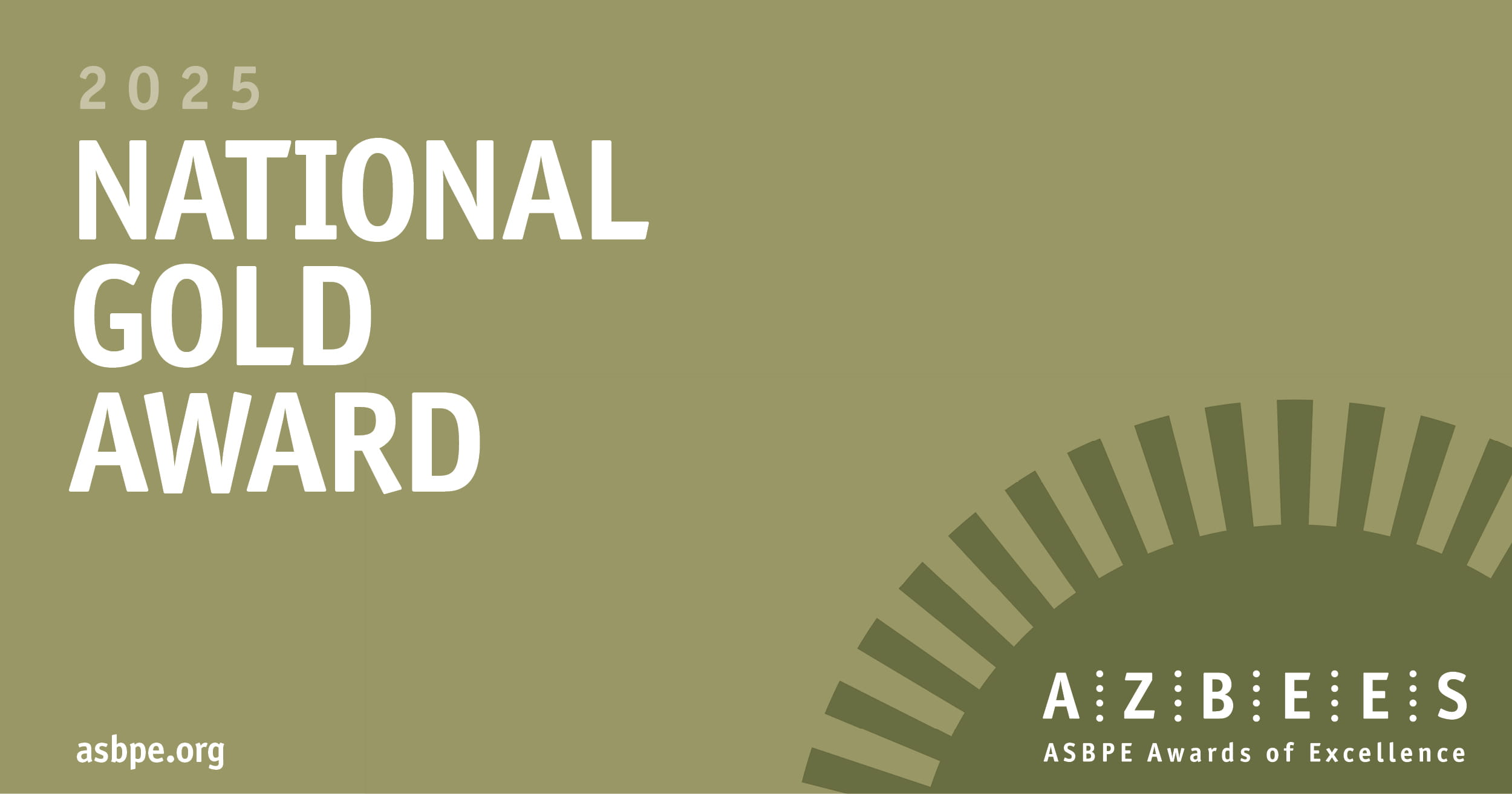 Azbee National Gold Award Logo