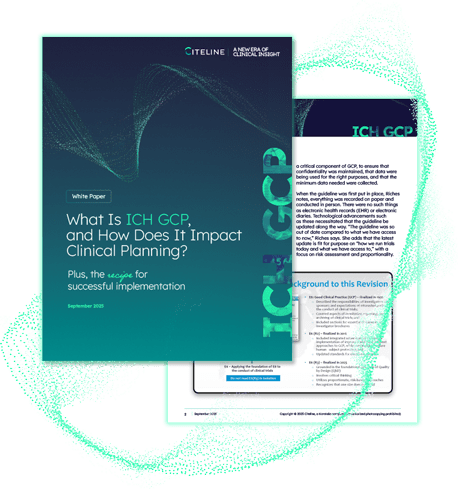 PDF preview of the What Is ICH GCP and How Does It Impact Clinical Planning white paper available for download.