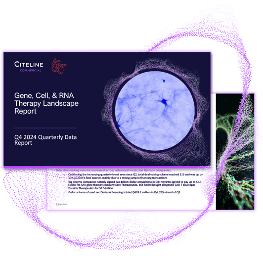 Download the Q4 2024 Gene, Cell, + RNA Therapy Landscape Report pdf.