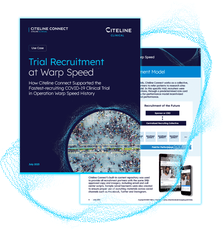 PDF preview of the Trial Recruitment at Warp Speed use case by Citeline available for download.