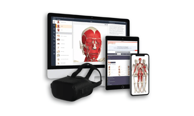 Preview of Primal Pictures accessible on multiple digital devices.