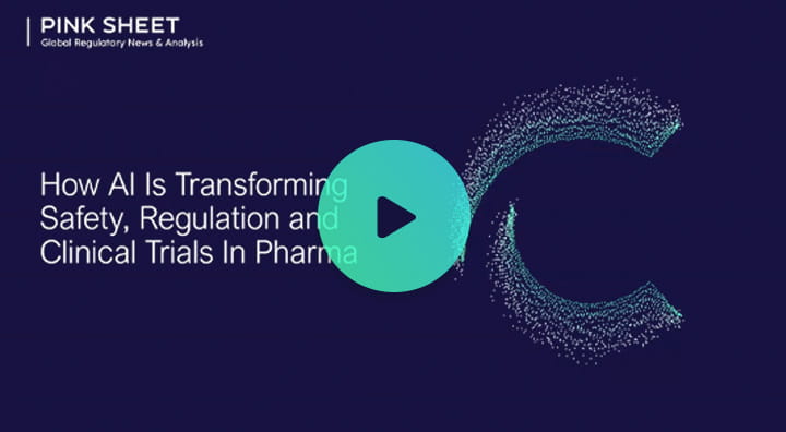Video preview of the on-demand webinar titled "How AI is Transforming Safety Regulation and Clinical Trials in Pharma".