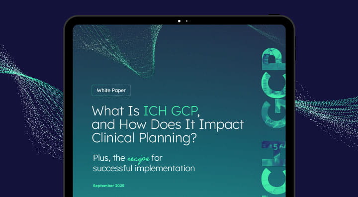 PDF preview of the What Is ICH GCP and How Does It Impact Clinical Planning white paper available for download.