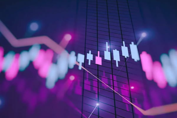 Stock chart displaying market trends and fluctuations.