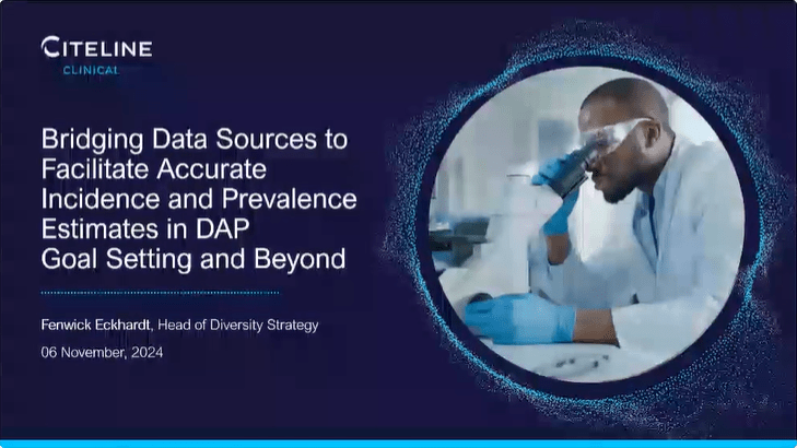 Webinar banner for Bridging Data Sources to Facilitate Accurate Incidence and Prevalence Estimates in DAP Goal Setting