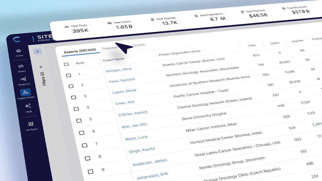 Video preview of the Expert Finder dashboard within Sitetrove.